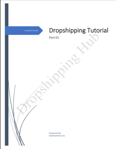 Dropshipping Tutorial part 01 - ඩ්‍රොප්ශිපින් ටියුට් පාට් 01